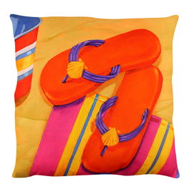 Aberto Design Cojín Multicolor 43 x 43 cm